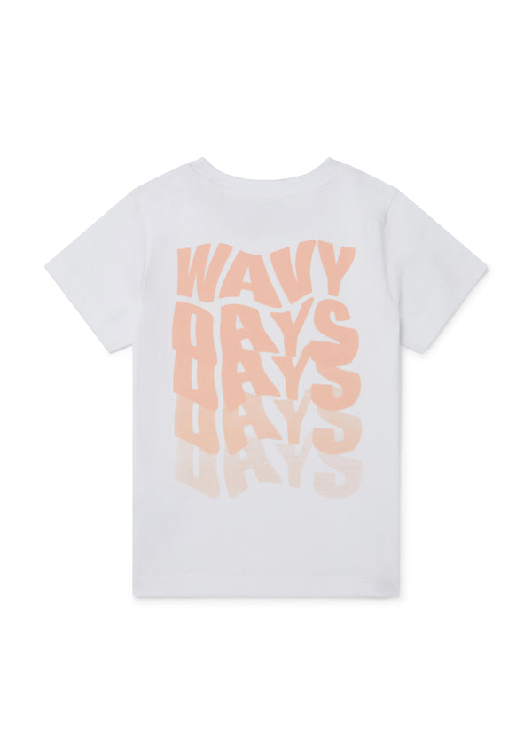 Kids Wavy Days Orange T-Shirt