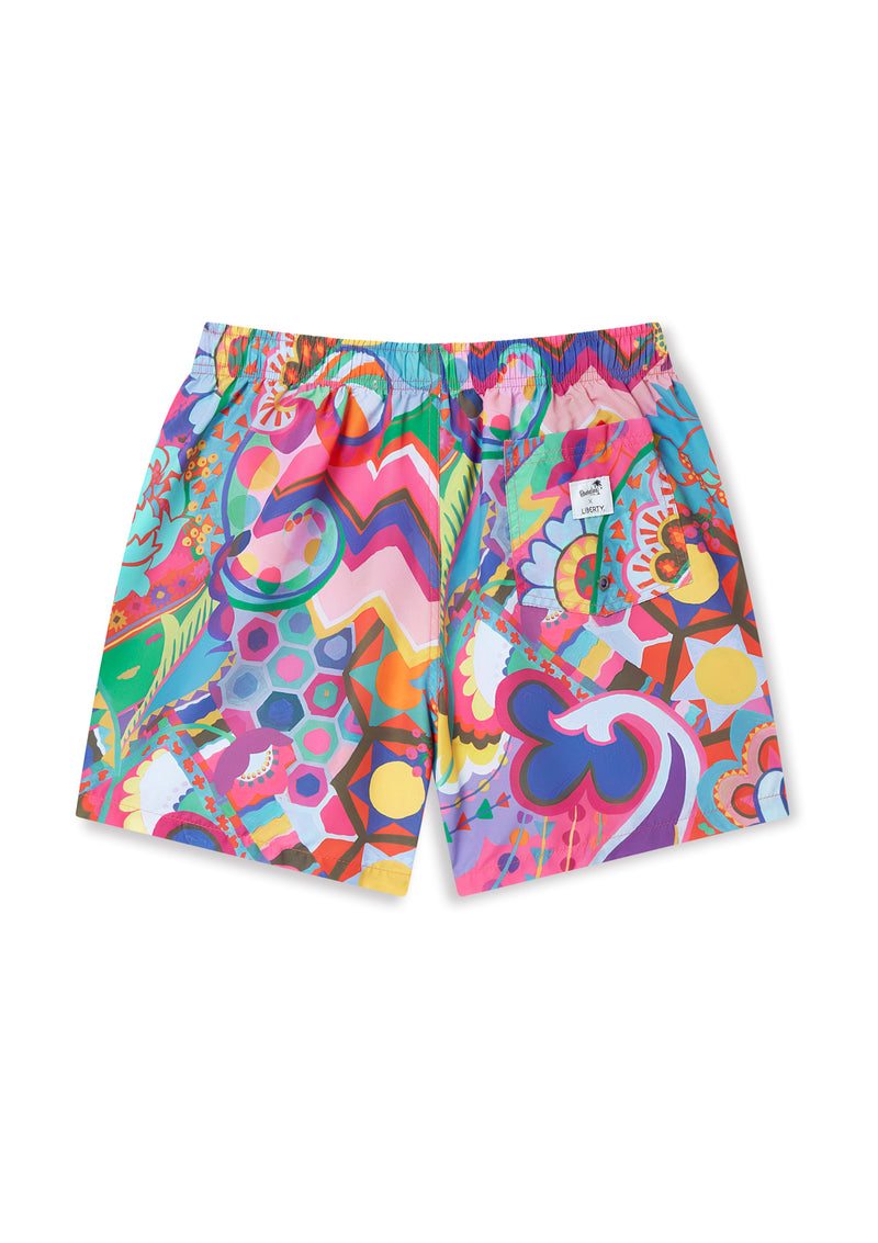 Boardies® X Liberty Studio Bohemia Mid Length Swim Shorts