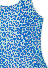 Boardies® Kids Little Girls Lime Leopard Classic Swimsuit