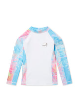 Boardies® Kids SS22 Spiral Tie Dye Rash Guard