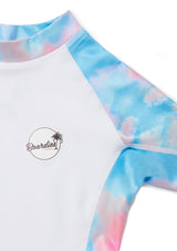 Boardies® Kids SS22 Spiral Tie Dye Rash Guard