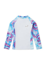 Boardies® Kids SS22 Purple Haze Tie Dye Rash Guard