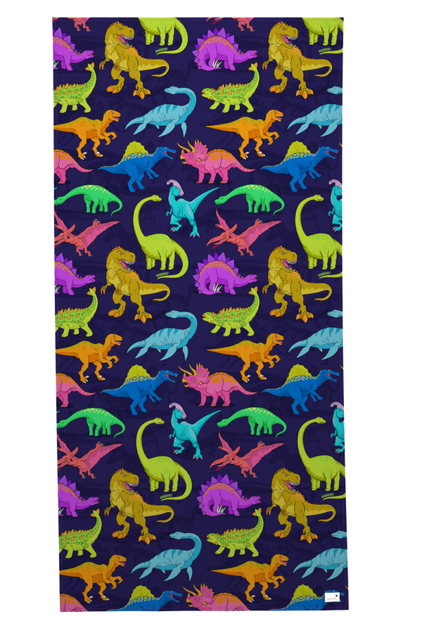 Vibrant Dino Towel