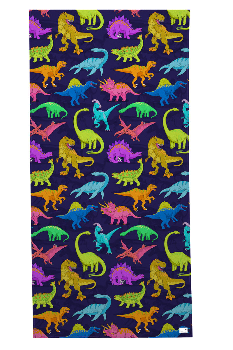 Vibrant Dino Towel